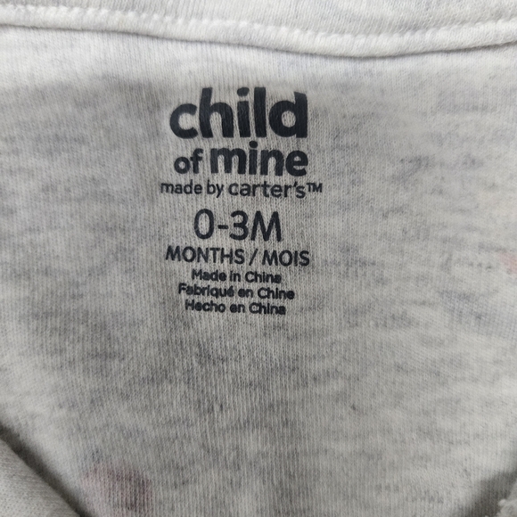 Floral button up onesie with turtle - Picture 4 of 6